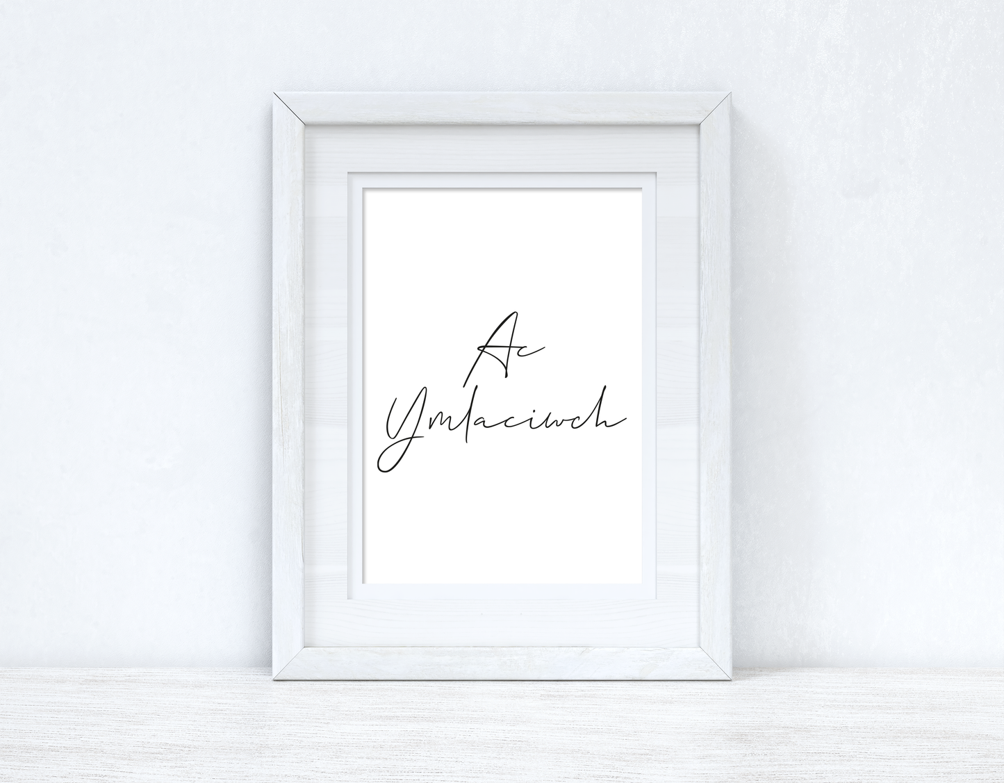 Ac Ymlaciwch And Relax Home Welsh Decor Wall Decor Print