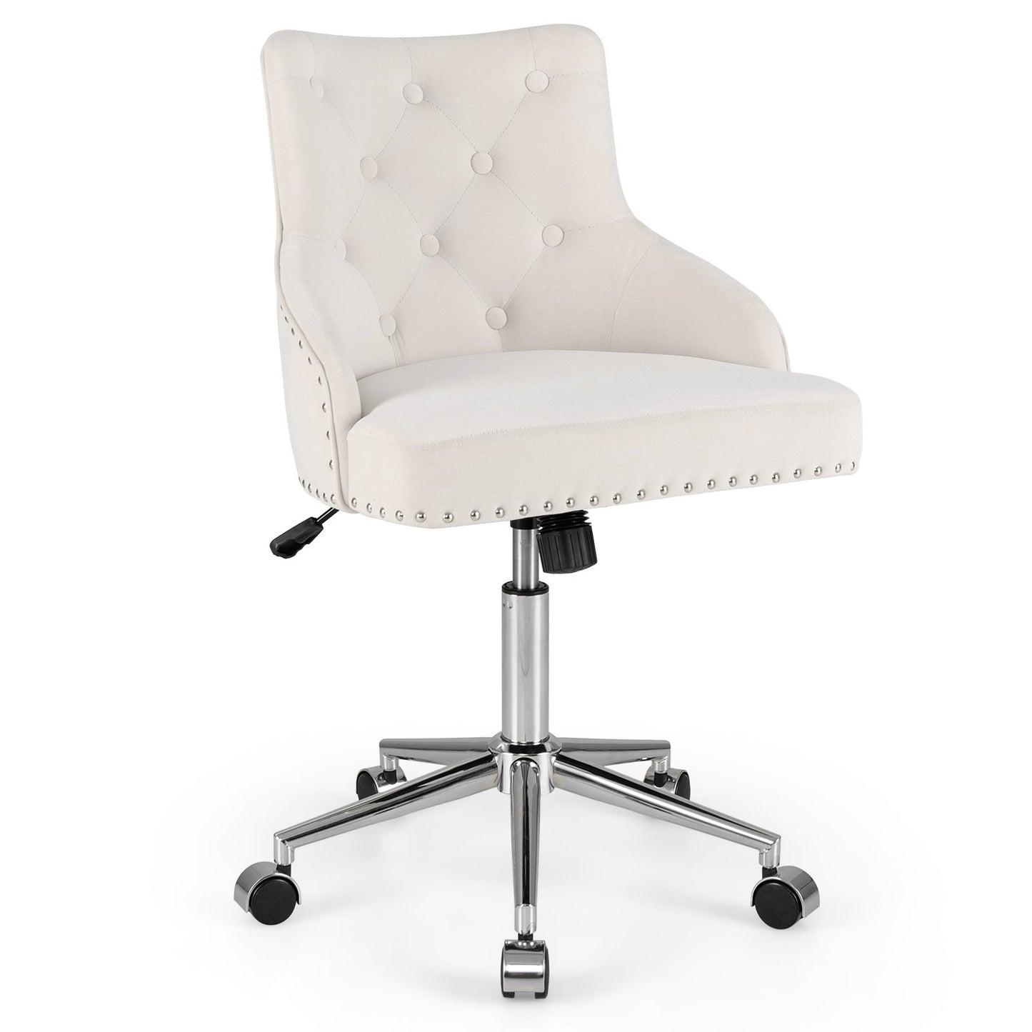 Adjustable 360° Swivel Accent Armchair-Beige