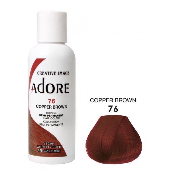 Adore Semi Permanent Hair Dye Colour - Vibrant, Ammonia-Free Colour & Shine for All Hair Types 118ml