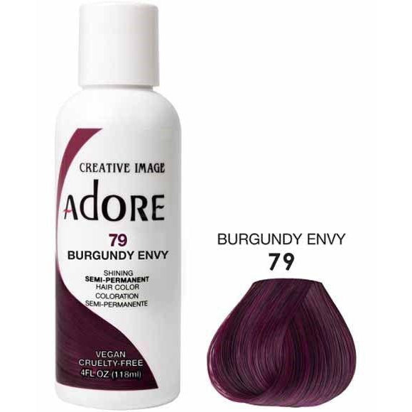 Adore Semi Permanent Hair Dye Colour - Vibrant, Ammonia-Free Colour & Shine for All Hair Types 118ml