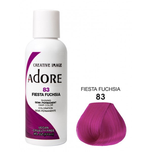 Adore Semi Permanent Hair Dye Colour - Vibrant, Ammonia-Free Colour & Shine for All Hair Types 118ml