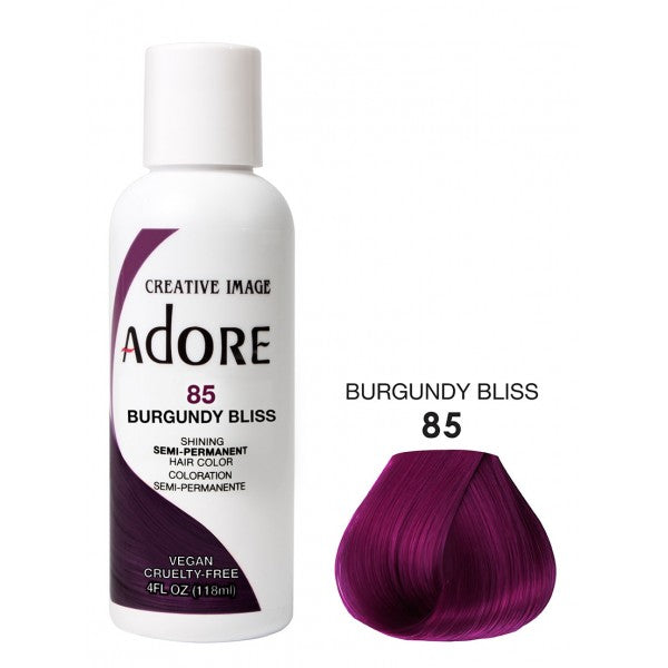 Adore Semi Permanent Hair Dye Colour - Vibrant, Ammonia-Free Colour & Shine for All Hair Types 118ml