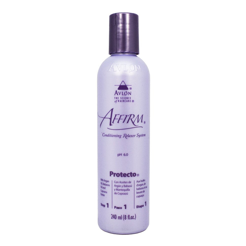 Affirm Protecto Pre-Relaxer Conditioner | Scalp Protection & Hair Conditioning for Chemically Treated Hair | 240ml/8.12 oz