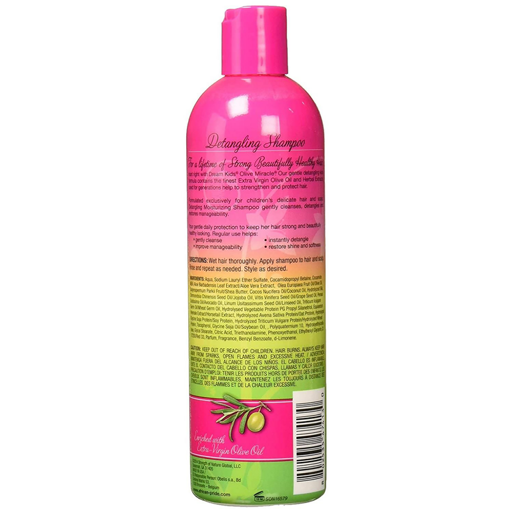 African Pride Dream Kids Oilive Miracle Anti-Breakage Detangling Moisturizing Shampoo 12oz