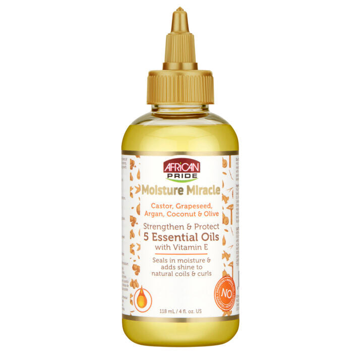 African Pride Moisture Miracle 5 Essential Oils 4oz