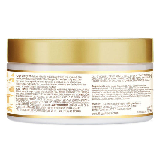 African Pride Moisture Miracle Edge Styling Wax 6oz