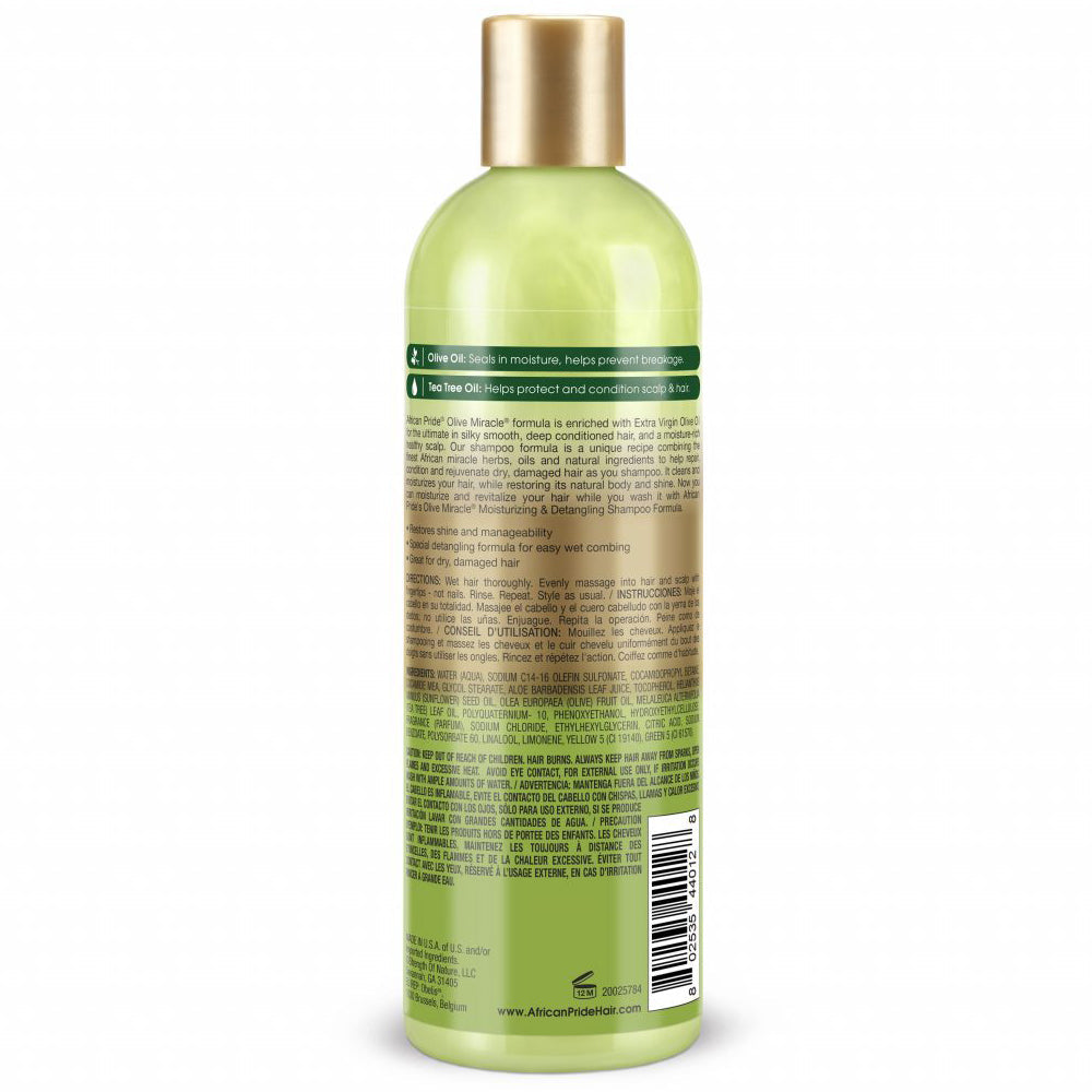 African Pride Olive Miracle 2-In-1 Shampoo 12oz