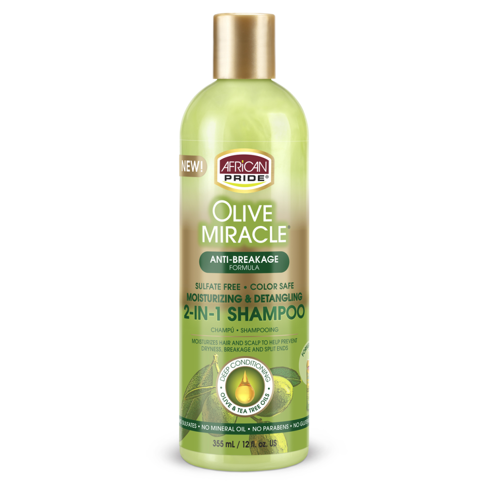 African Pride Olive Miracle Styling Essentials 3‑Piece Bundle