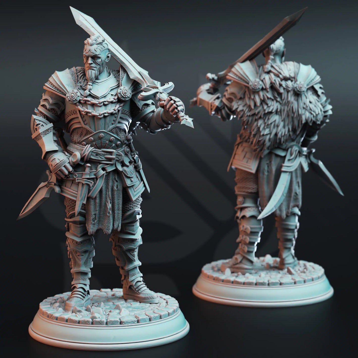 Akranak – Colossal Cleric of War - 3D Printed Cleric Character Miniature