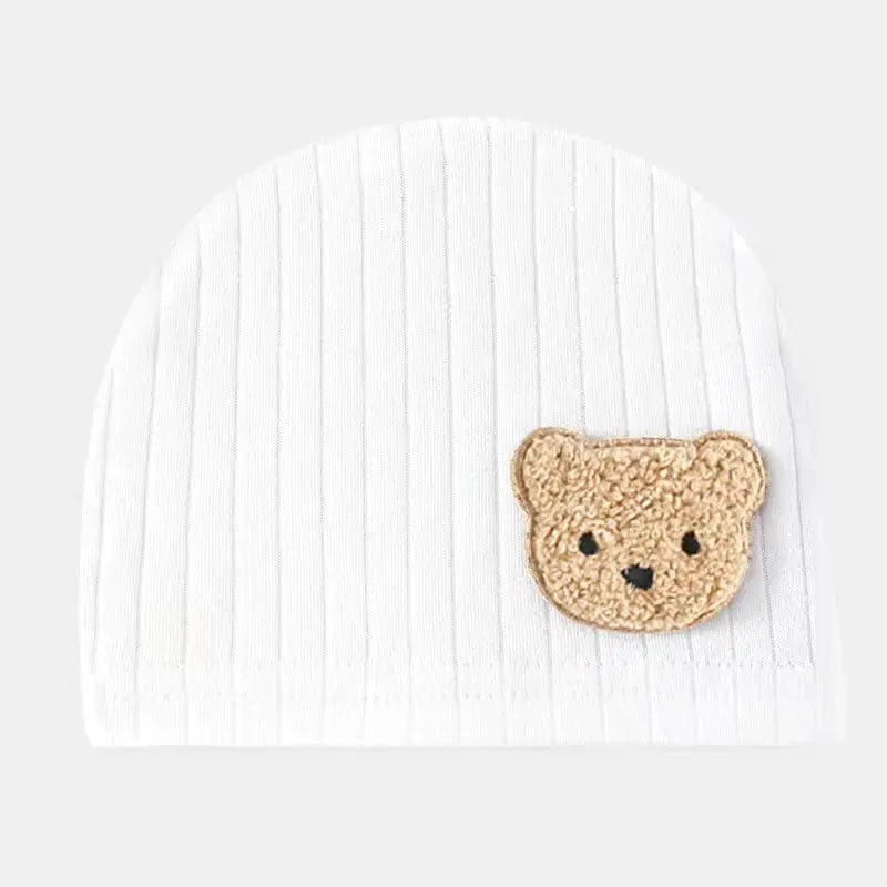 All Seasons Newborn Baby Boy Girl Romper 100% Pure Cotton Soft Cartoon Bear Bodysuit with Hat