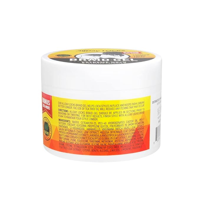 All Day Locks Braid Gel Extreme Hold 5 oz