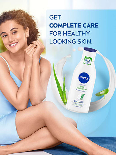 Nivea Aloe & Hydration Body Lotion - 48H Soothing Moisture for All Skin Types 400ml/13.53oz