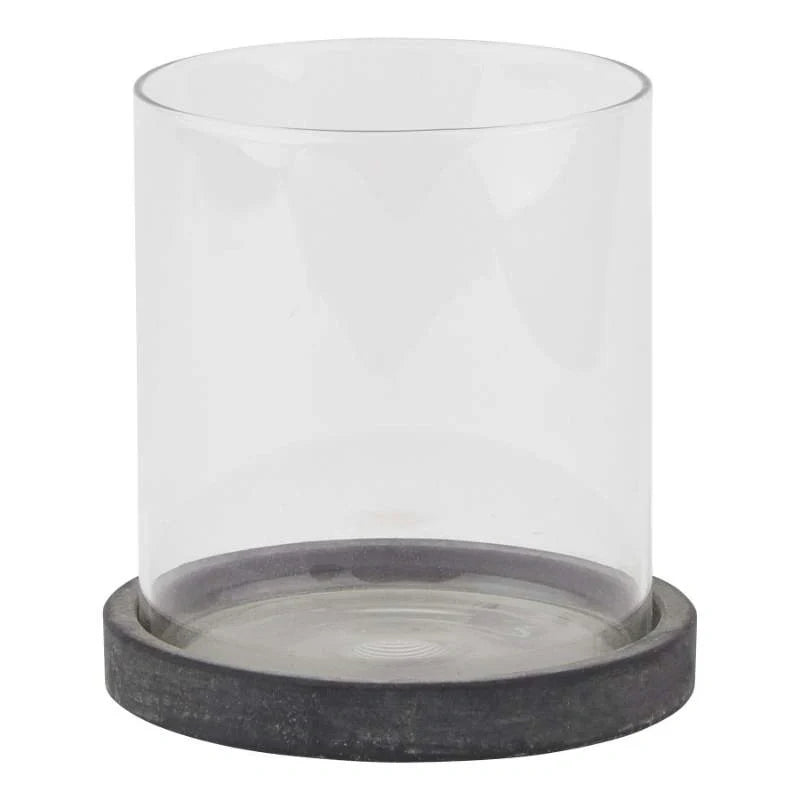 Amalfi Grey Small Hurricane Lantern