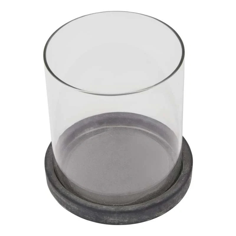 Amalfi Grey Small Hurricane Lantern