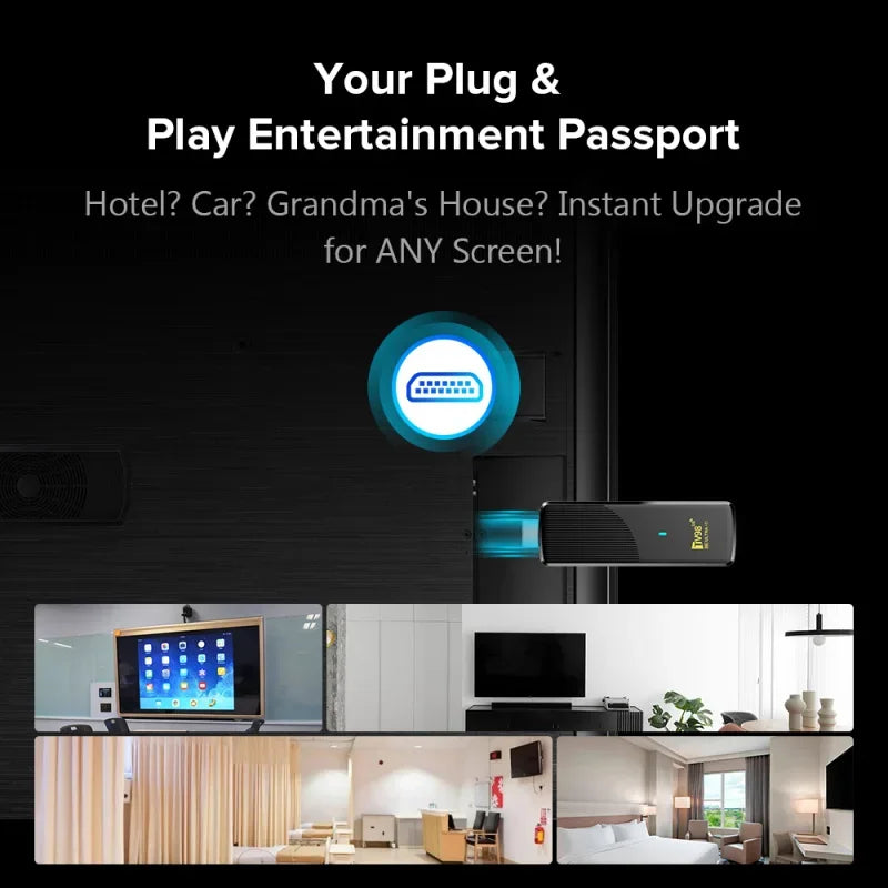 Smart TV Stick Android 14 8K WiFi 6 Bluetooth Fire 8GB RAM Streaming IP TV