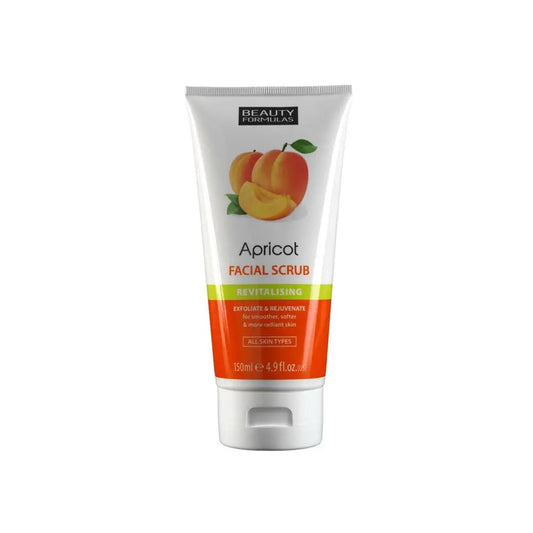 Beauty Formulas Apricot Facial Scrub 5 oz / 150 ml - Exfoliating & Deep Cleansing for Radiant Skin