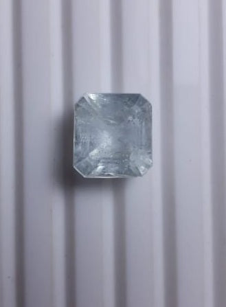 9ct Aquamarine - Aquamarine Crystal Square Cut - March Birthstone - 13x11.8x9.8mm