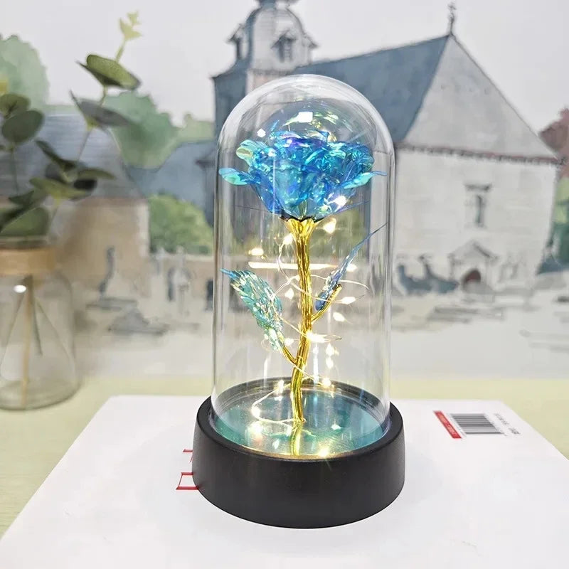 Artificial Eternal Rose with LED Light - Valentine’s Day Flower Gift for Women, Wedding & Christmas Décor