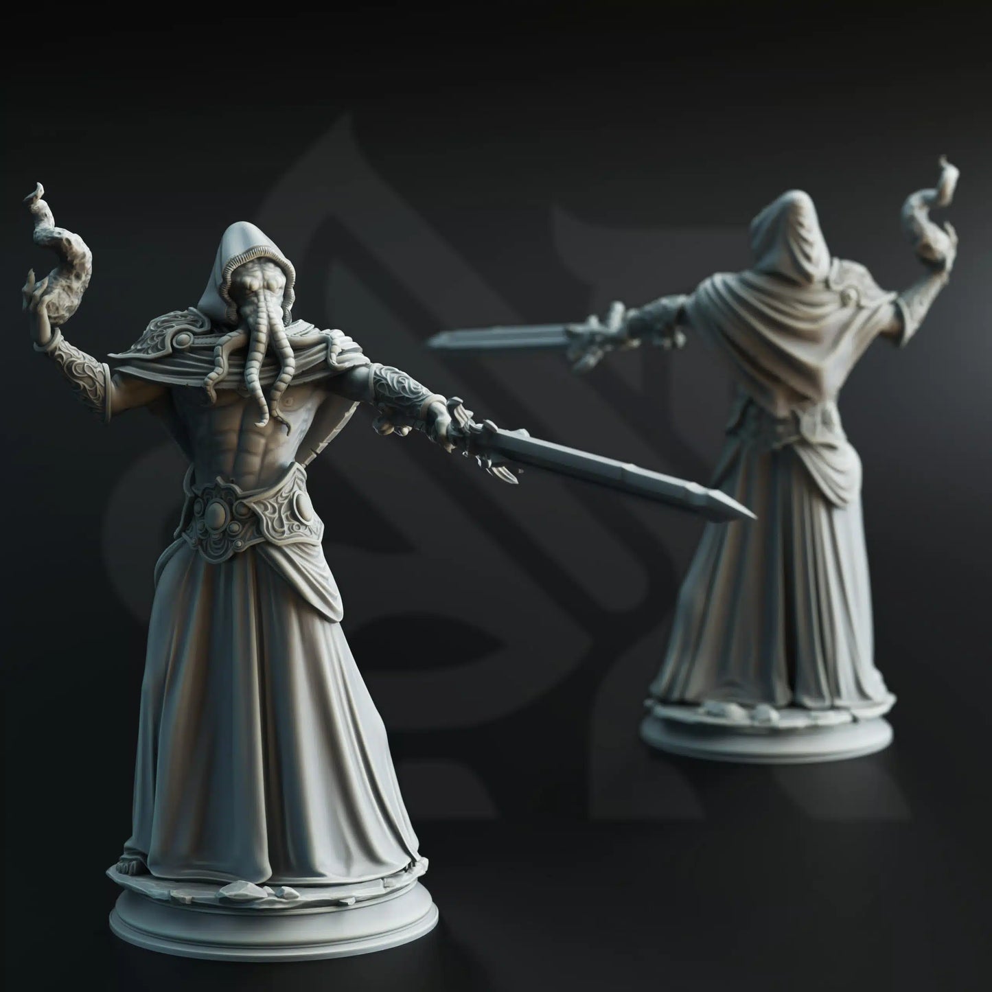 Ascended Flayers of Hendrak - 3D Printed Monster Miniature