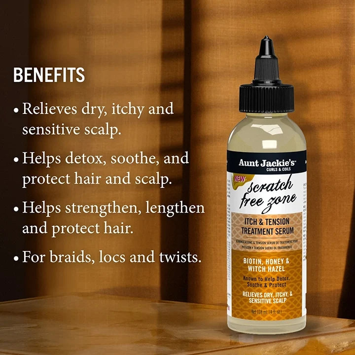 Aunt Jackie's Scratch Free Zone Itch & Tension Treatment Serum 4oz