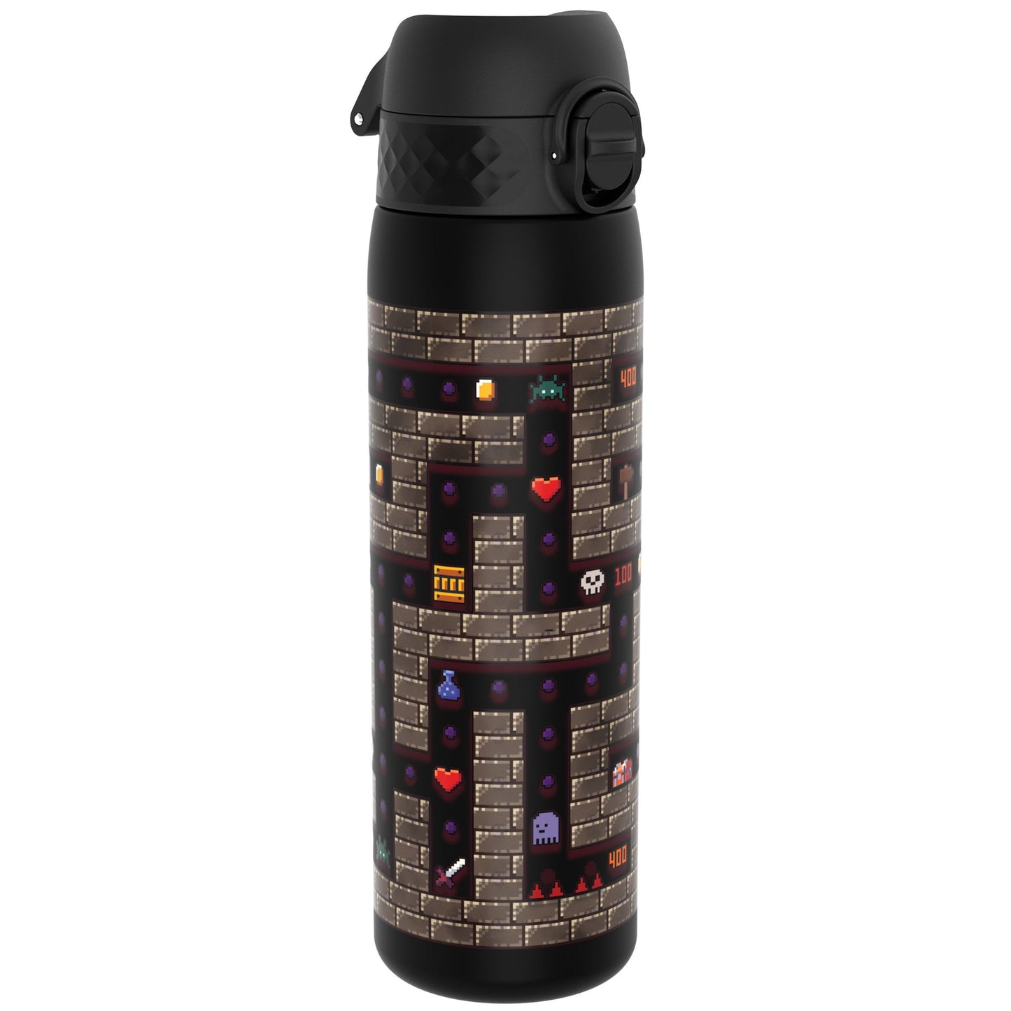 Leak Proof Slim Water Bottle, Recyclon, Gamer, 500ml (18oz)