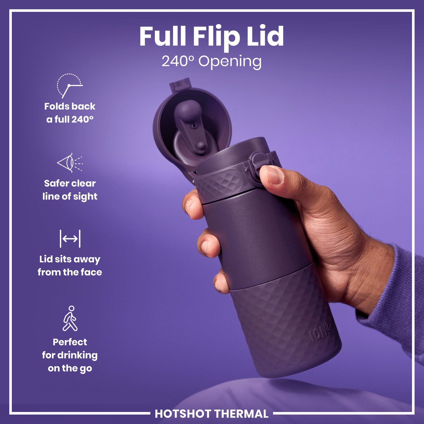 Insulated Steel, Travel Mug, Blackberry, 360ml