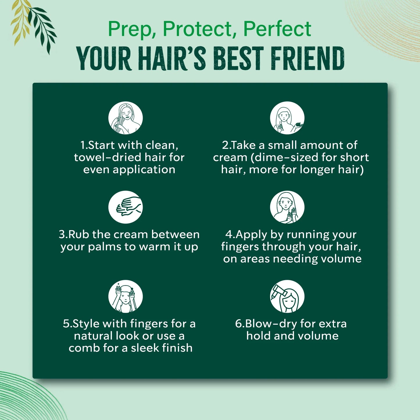 Vatika Naturals Hair Cream Nourish & Protect for All Hair Types 210ml (7.1 oz)