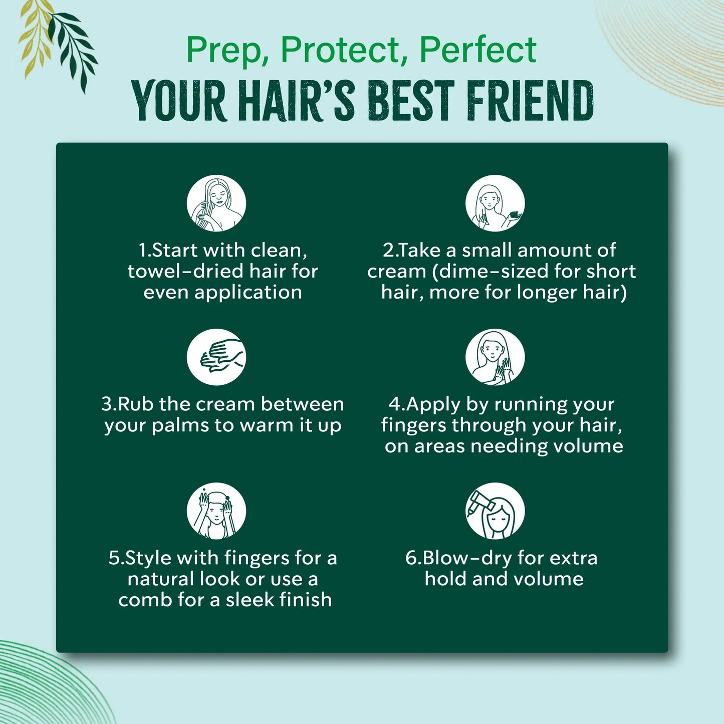 Vatika Naturals Hair Cream Volume & Thickness for Thin Hair 210ml/7.1 oz (Coconut)