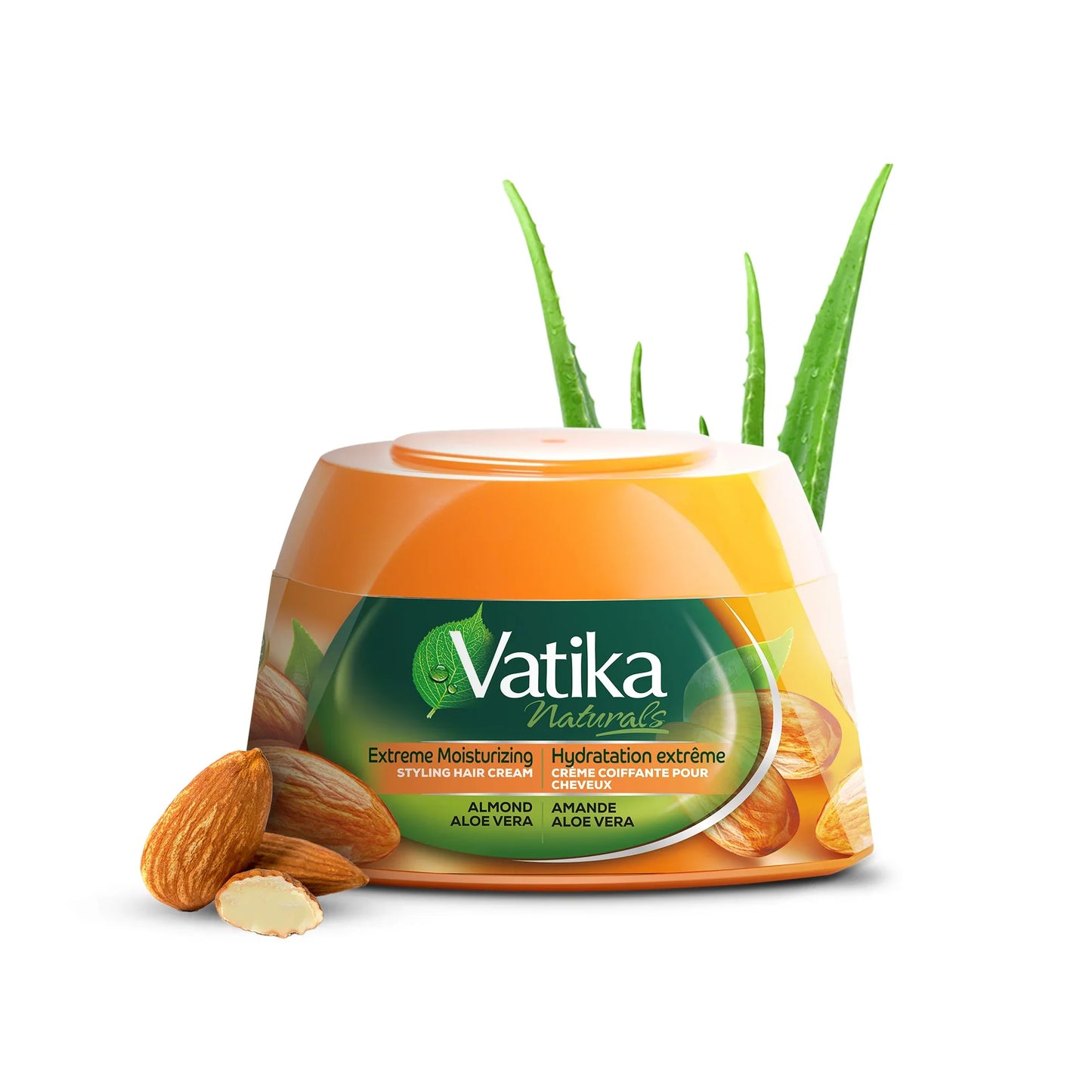 Vatika Naturals Hair Cream Extreme Moisturizing for Dry & Frizzy Hair (210ml/7.1 oz, Almond)