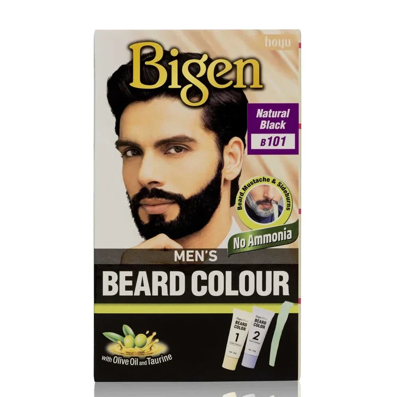Bigen Men's Beard Colour Kit - Natural Grey Coverage & Enhancement for Men