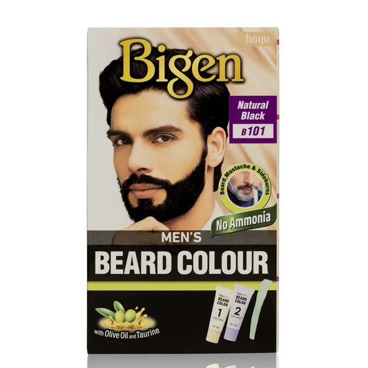Bigen Men's Beard Colour Kit - Natural Grey Coverage & Enhancement for Men