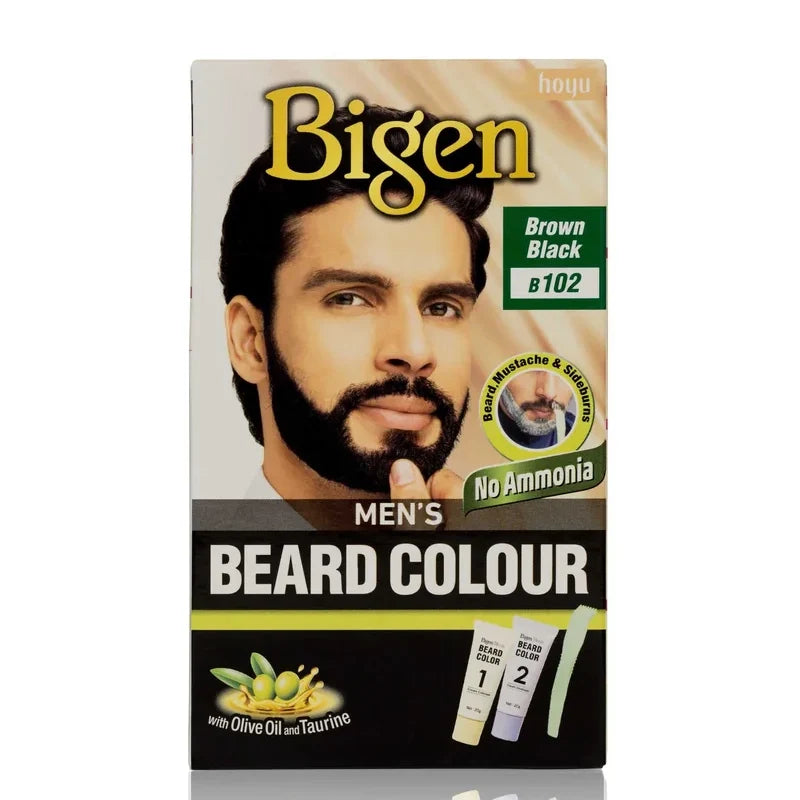 Bigen Men's Beard Colour Kit - Natural Grey Coverage & Enhancement for Men