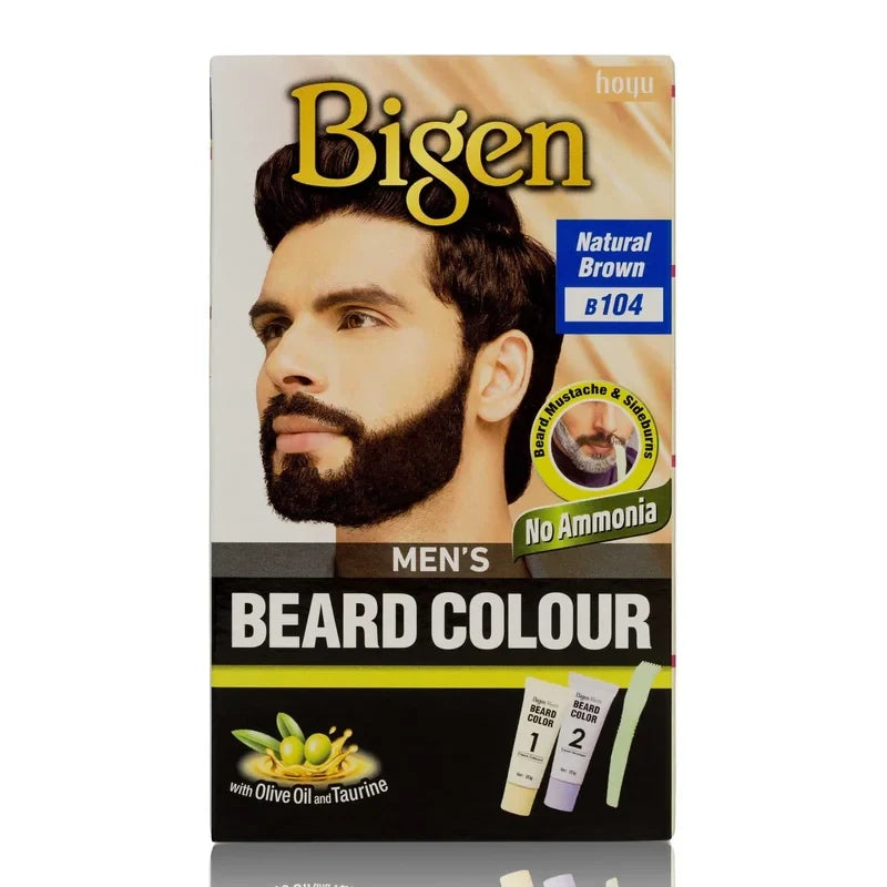 Bigen Men's Beard Colour Kit - Natural Grey Coverage & Enhancement for Men