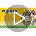 HOZELOCK - Superhoze Expanding Hose 15 m : Flexible Hose, Stretches up to 3x Original Length | With 2 Aquastop Fittings for a Watertight Connection: Ready to Use [8215A1240]
