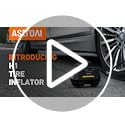 AstroAI Tyre Inflator Air Compressor 12V DC, 35LPM 100W Powerful Portable Car Tyre Pump Auto-Stop with Digital Pressure Gauge, 4 Valve Adaptors and LED Light, Car Accessories