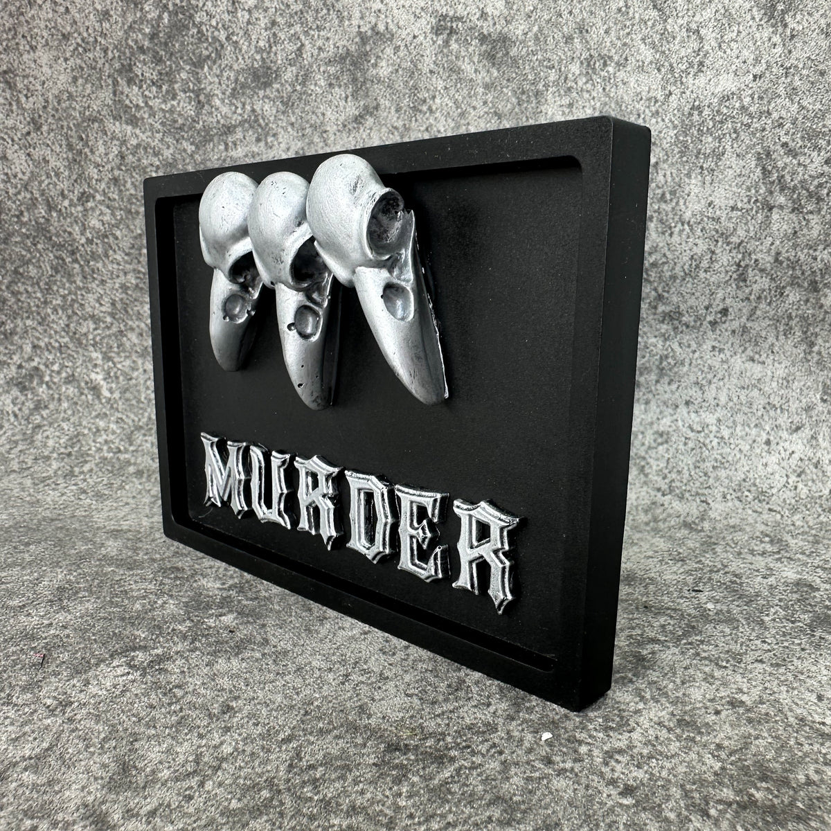 Murder Gothic Wall Plaque