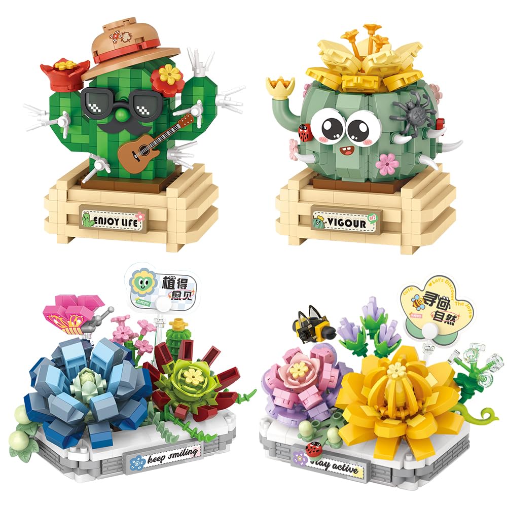 LOZ Moustache Cactus 8833