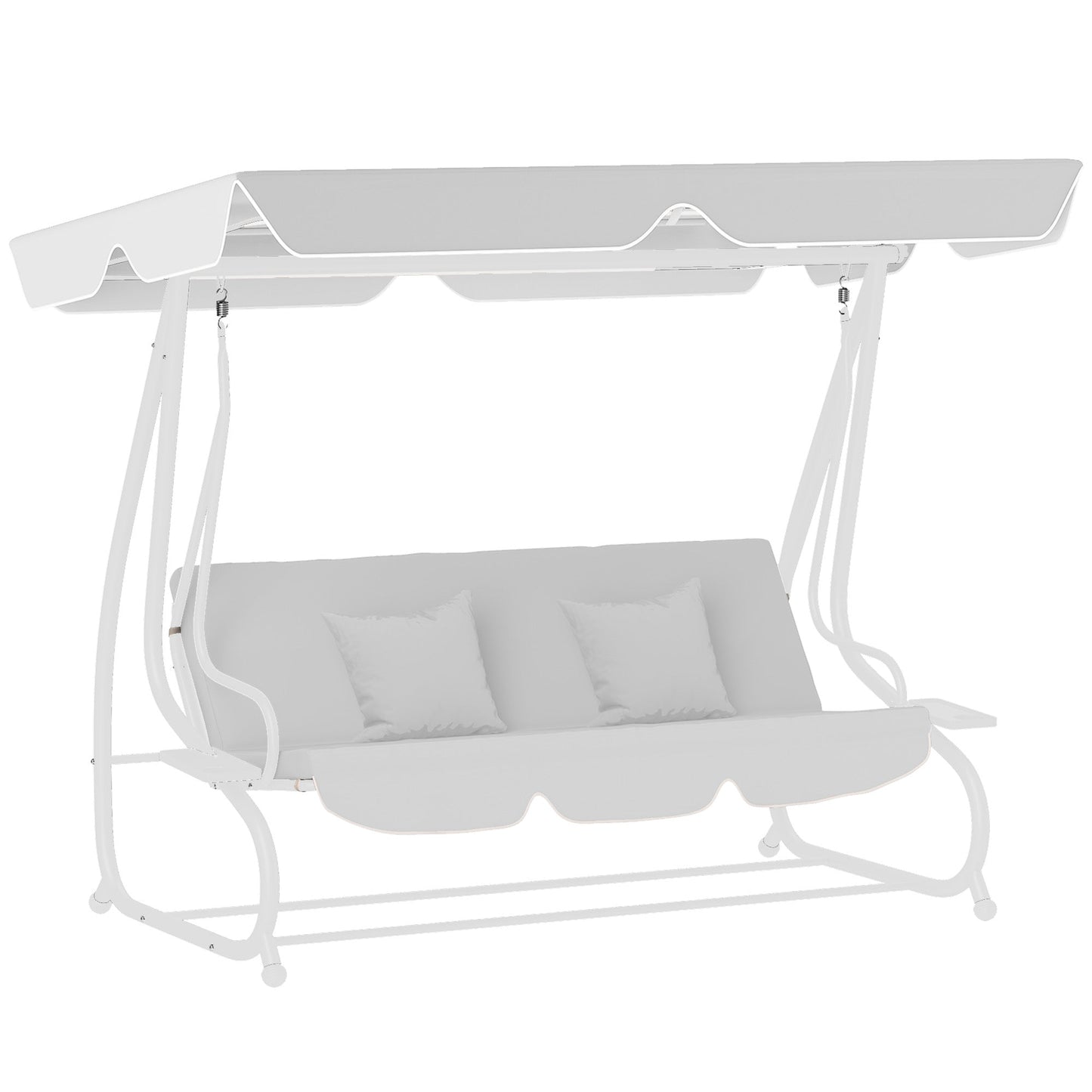 Outsunny Waterproof Garden Swing Canopy Replacement 3 Seater
