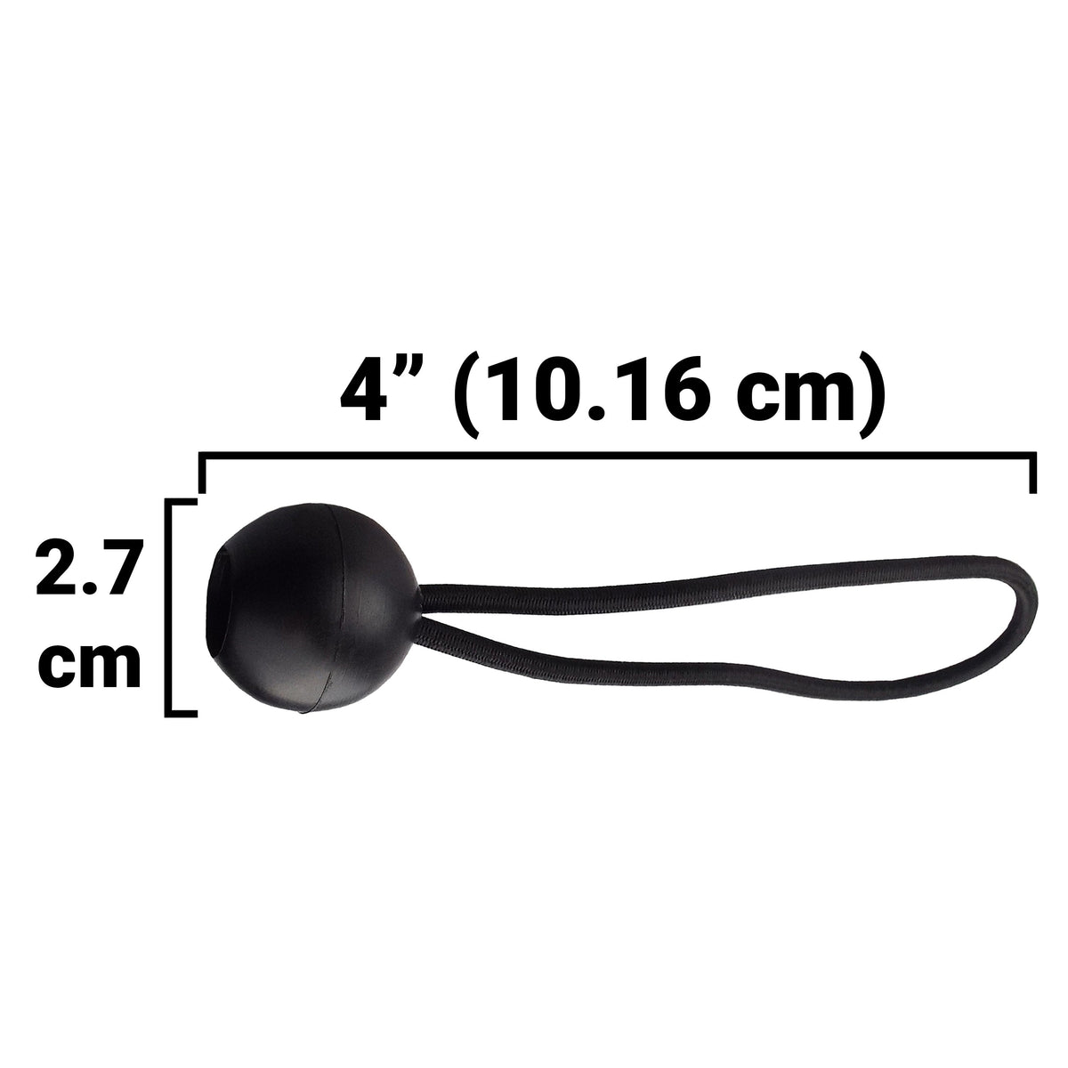 Silver XL-Grade Tarpaulin with Bungee Balls (Black)