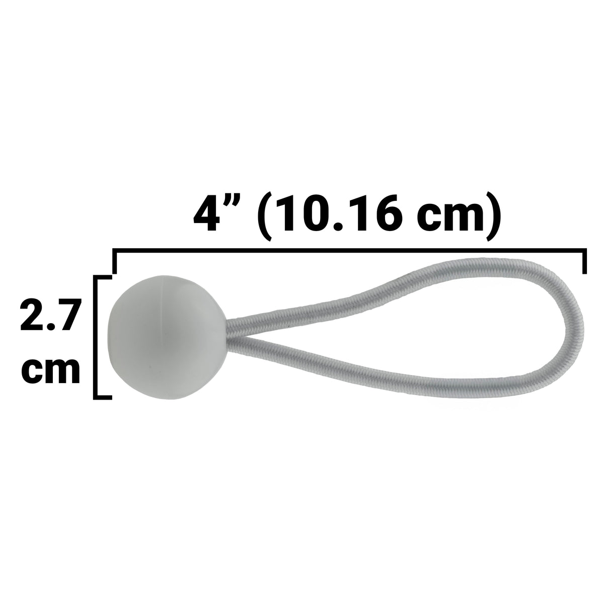 Green M-Grade Tarpaulin with 20 x 4" Bungee Balls (White)