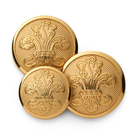 Fleur De Lys Blazer Button In Gold