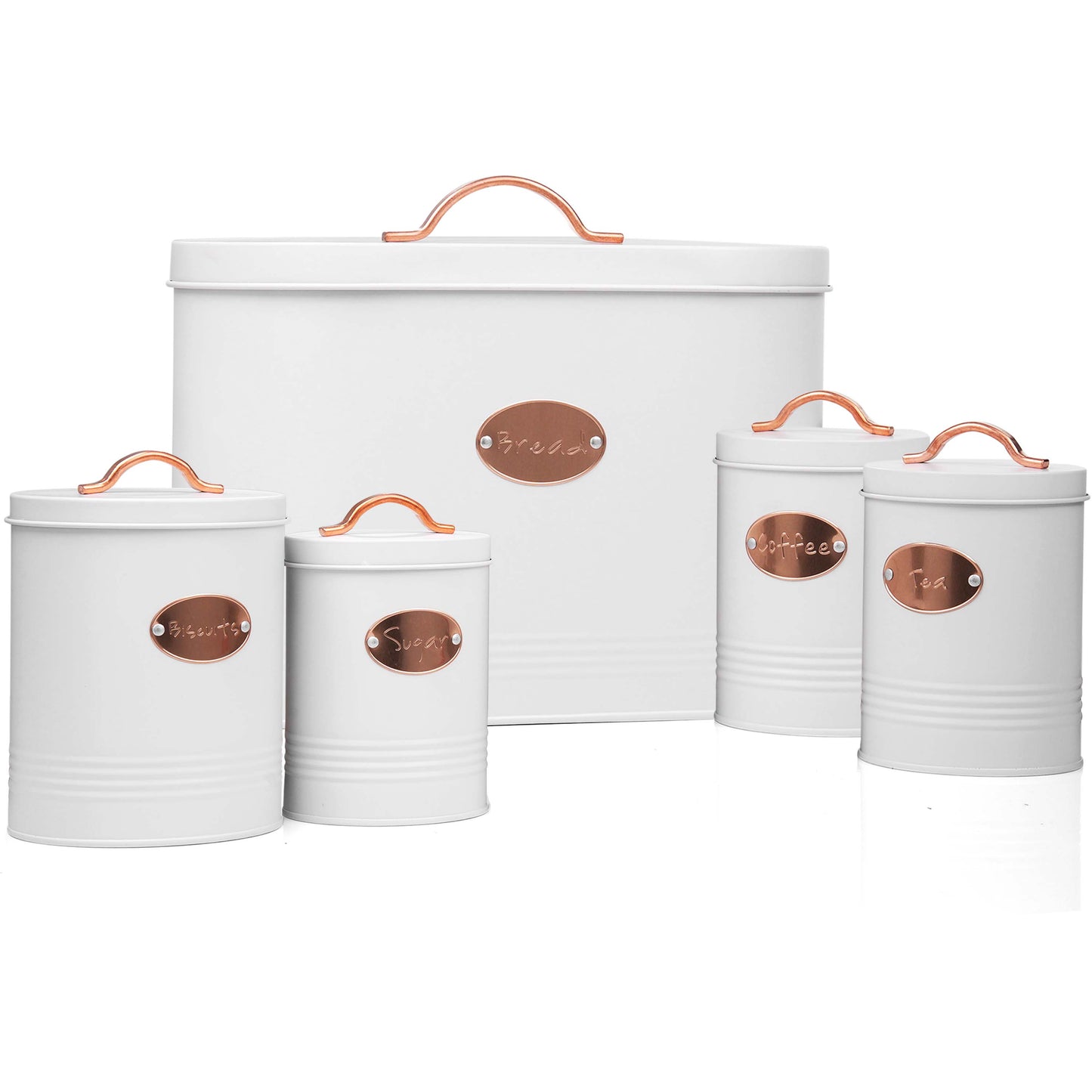 5 Pices Kitchen Food Storage Bread Bin