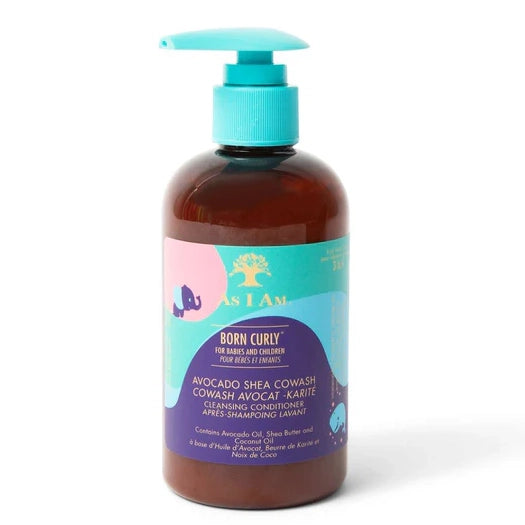 As I Am Born Curly Avocado Shea Cowash Gentle Cleansing & Hydration for Children's Curly Hair 8 oz