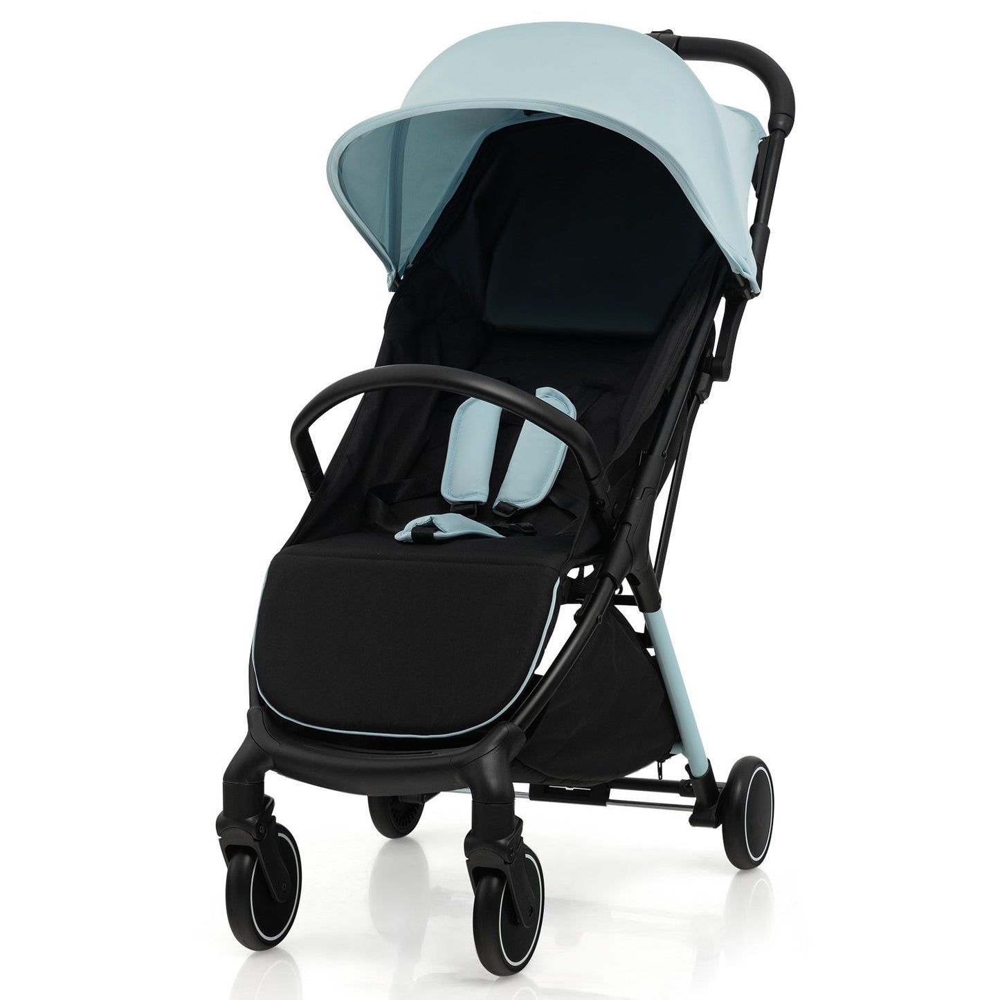 Lightweight Baby Stroller with Detachable Seat Cover-Black