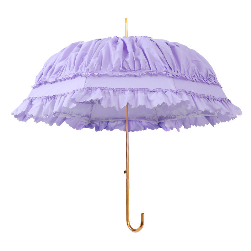 Boutique Francesca Collection Frilled with Lace Lilac