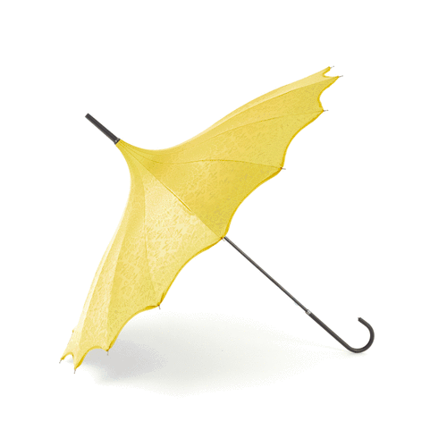 Boutique Patterned Pagoda with Scalloped edge Yellow