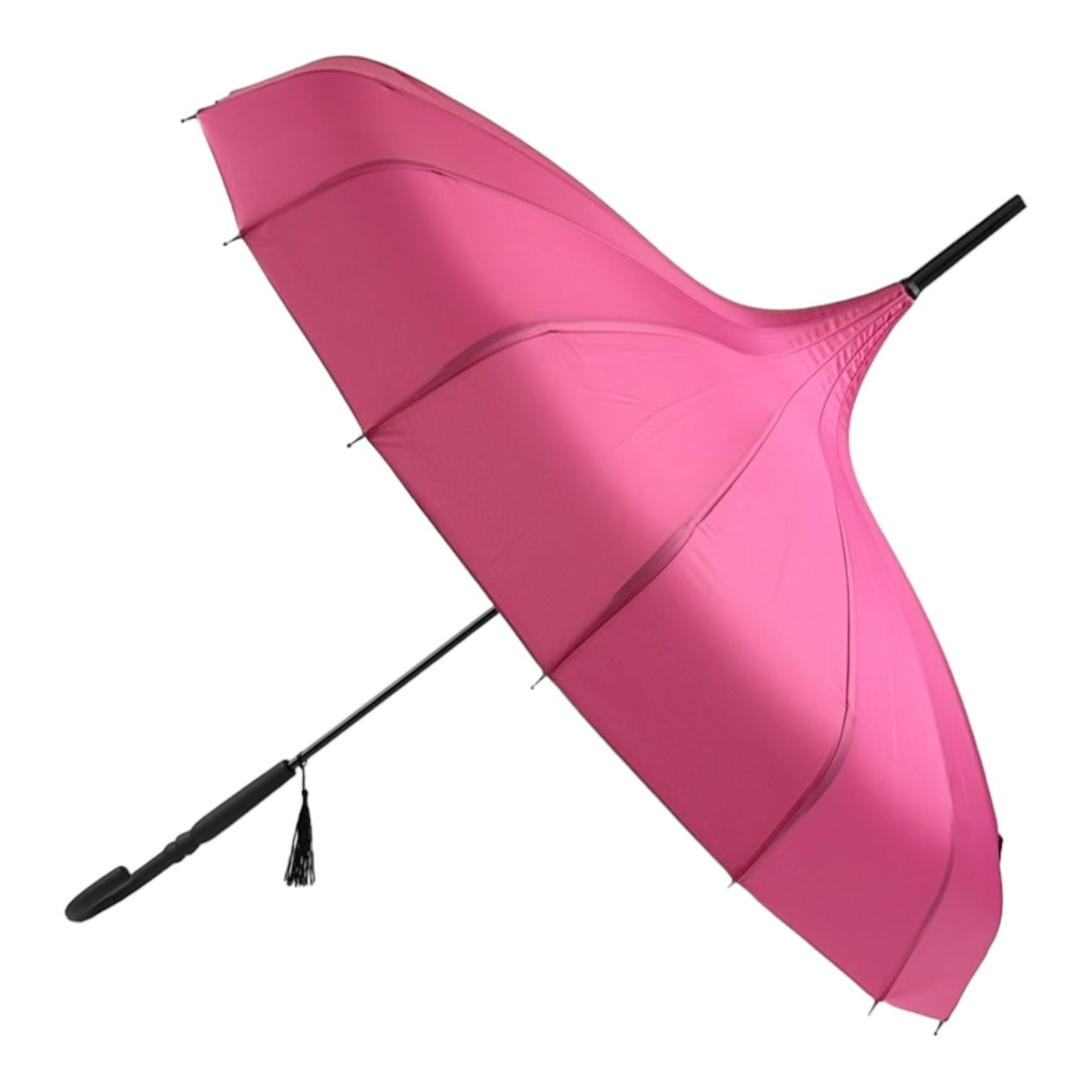 Boutique Classic Pagoda Umbrella in Rose Red