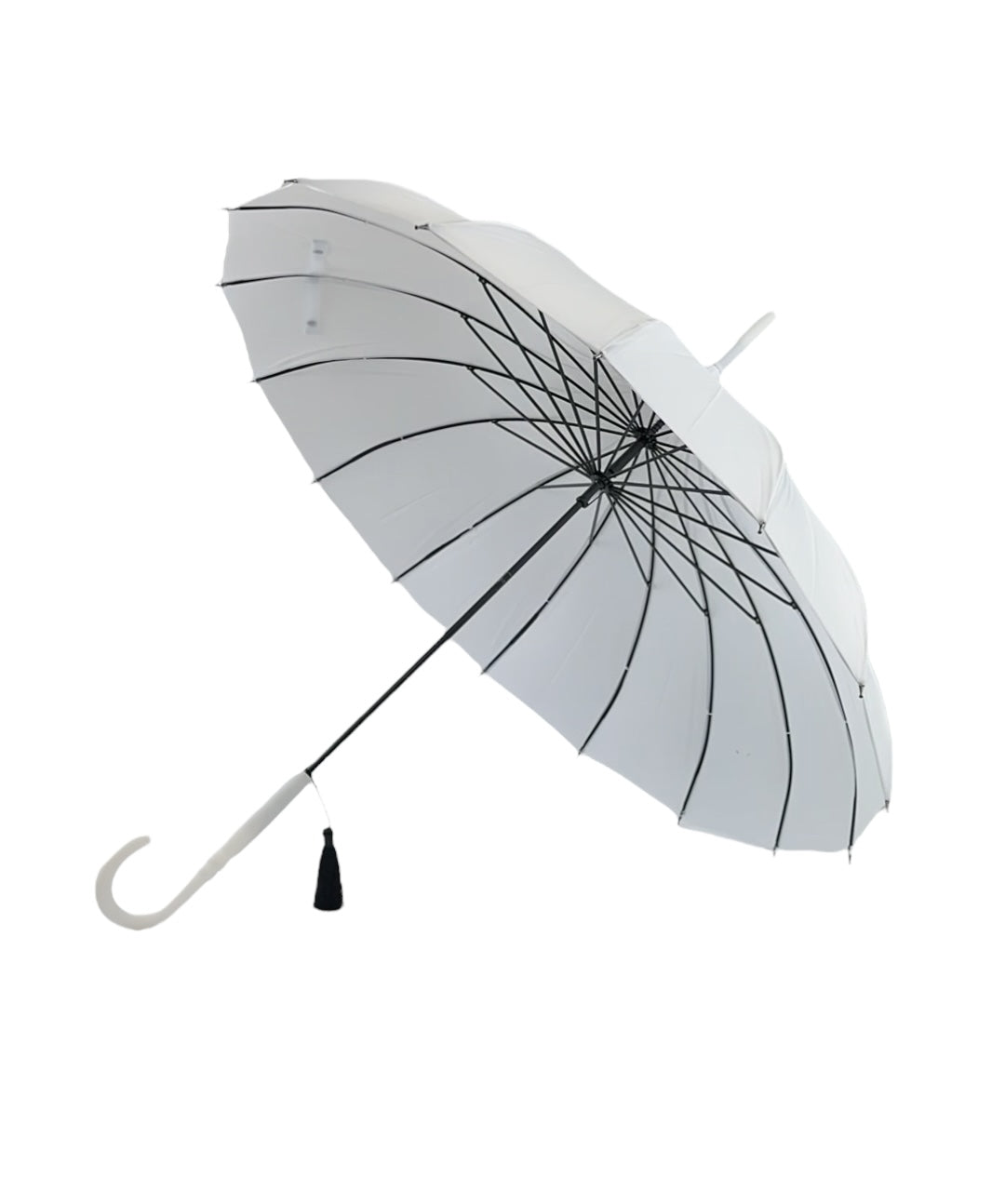 Boutique Classic Pagoda Umbrella in White
