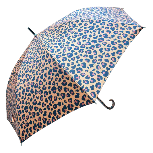 Retro Leopard Print in Funky Orange with matching handle