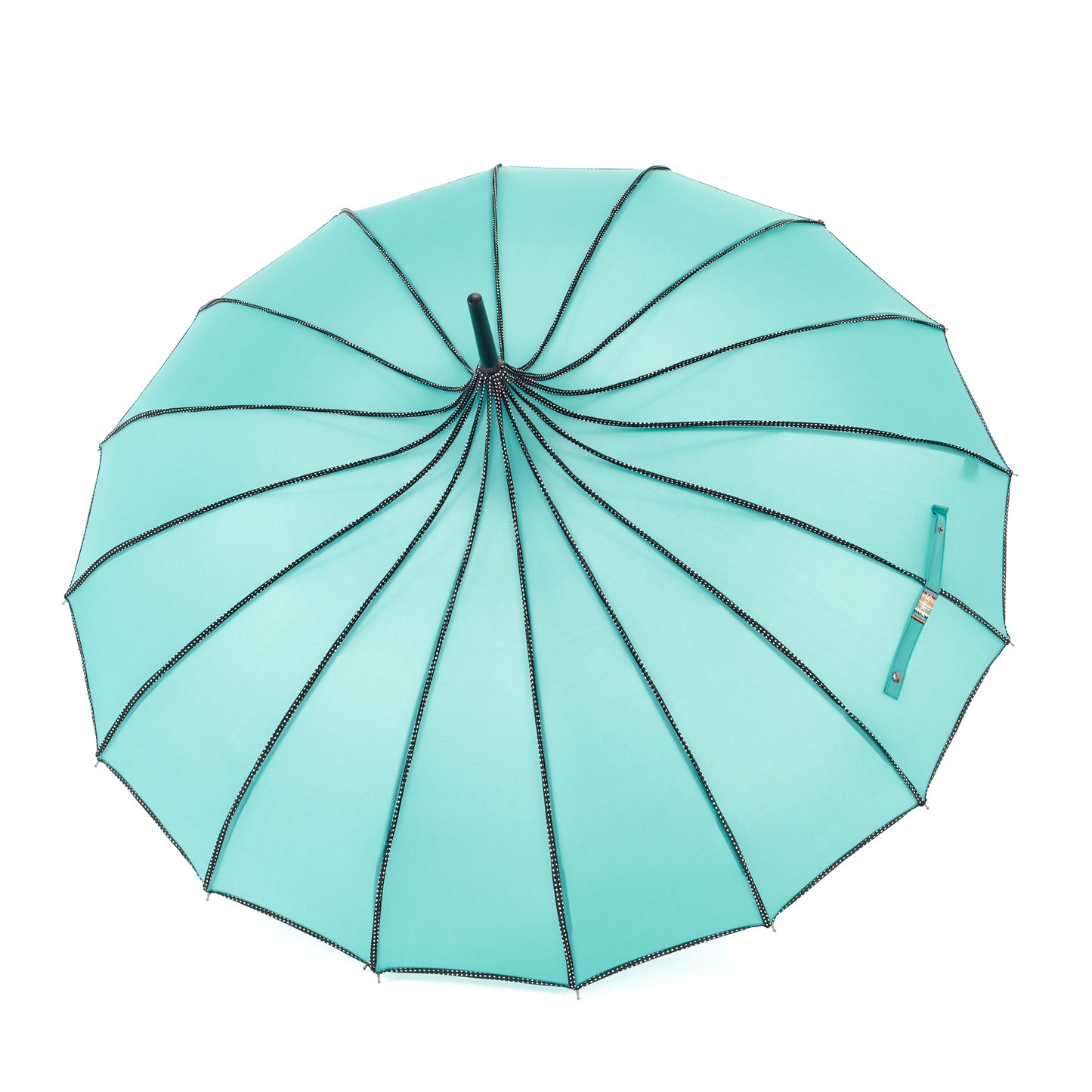 Boutique RIBBED Paoda Umbrella Teal